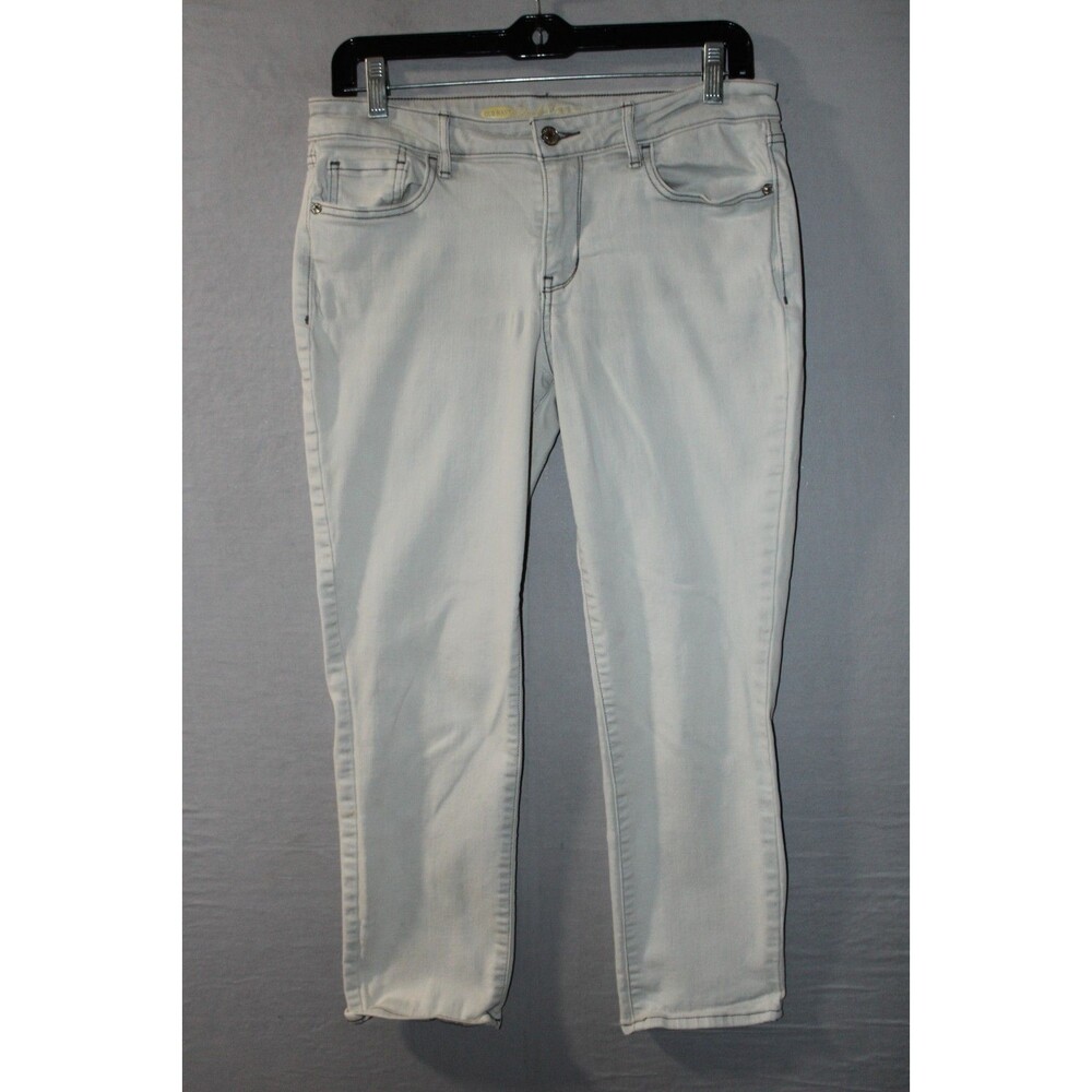 Old Navy The Rockstar Pale Blue Light Wash Mid Rise Straight Womens Jeans Size 8